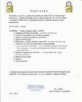 Pozvánka na 2. Valnou hromadu - Domašov dne 20. 10. 2012