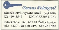 Polakovič Beatus - zámečnictví